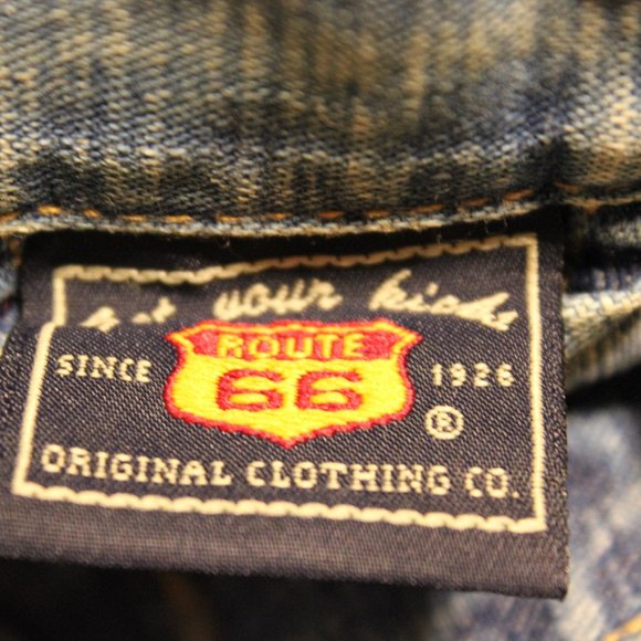 Route 66 Vintage Cropped Denim Jacket - Picture 7 of 7